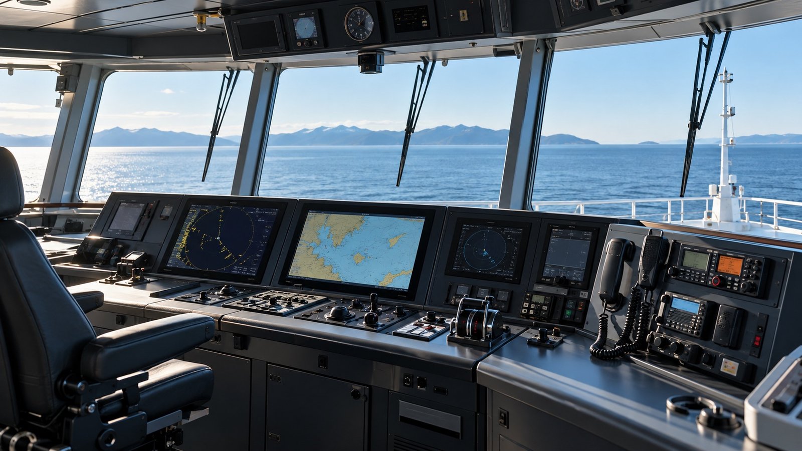 Commercial vessel navigation and communications equipment